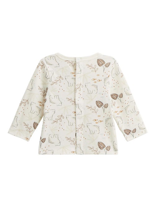Babyoveralls set van sherpa en een Câlins T-shirt. - Kiabi
