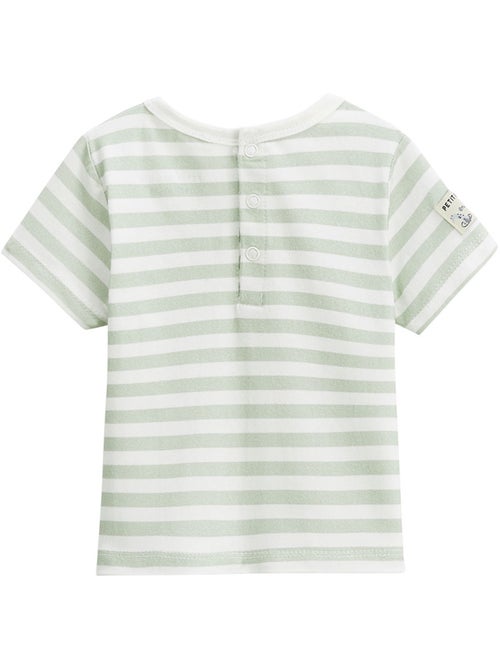 Babyoveralls van badstof en een grappig Crocro T-shirt set - Kiabi