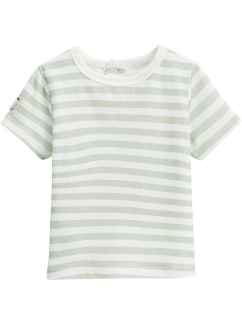 Babyoveralls van badstof en een grappig Crocro T-shirt set - Kiabi
