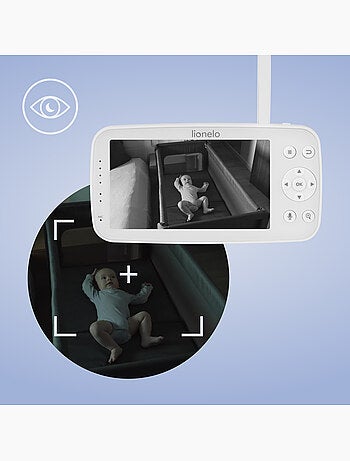 Babyphone vidéo LIONELO Babyline 8.4 - Moniteur - Application mobile - Portee 300 m