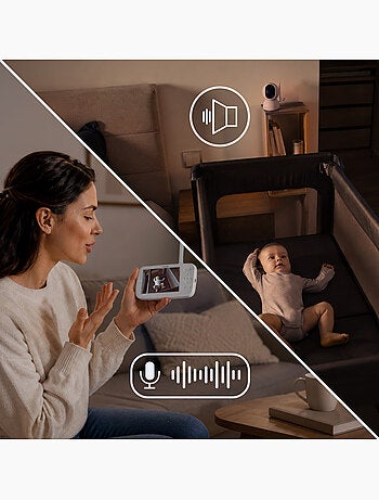 Babyphone vidéo LIONELO Babyline 8.4 - Moniteur - Application mobile - Portee 300 m