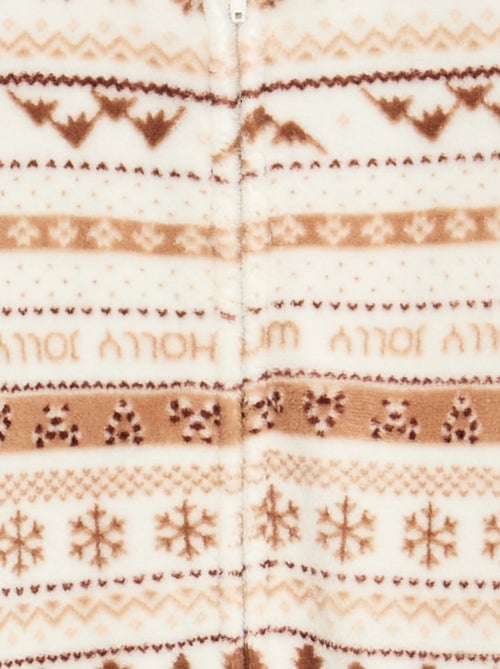Babypyjama 'Kerst' van fleece - Kiabi