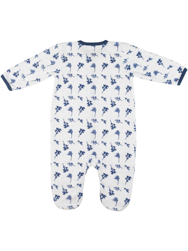 Babypyjama met bloemenmotief Wit - Kiabi