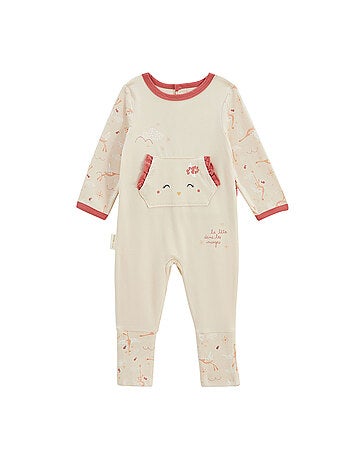 Babypyjama met oprolbare voetjes zomerpoëzie