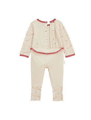 Babypyjama met oprolbare voetjes zomerpoëzie