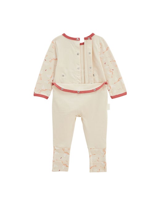 Babypyjama met oprolbare voetjes Zomerpoëzie - Kiabi