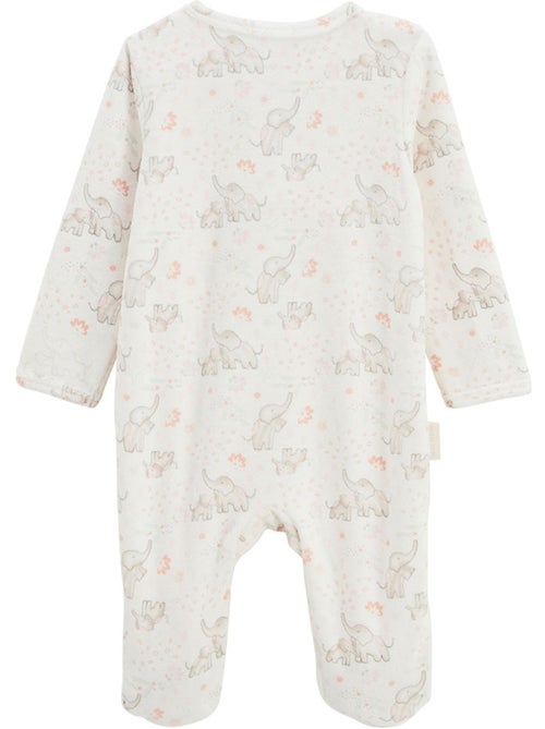Babypyjama van fluweel met een brugsluiting, Badian - Kiabi