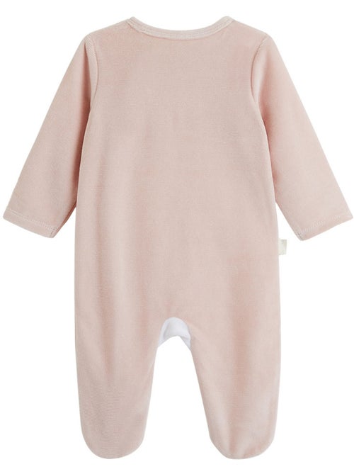 Babypyjama van velours met ritssluiting miette - Kiabi