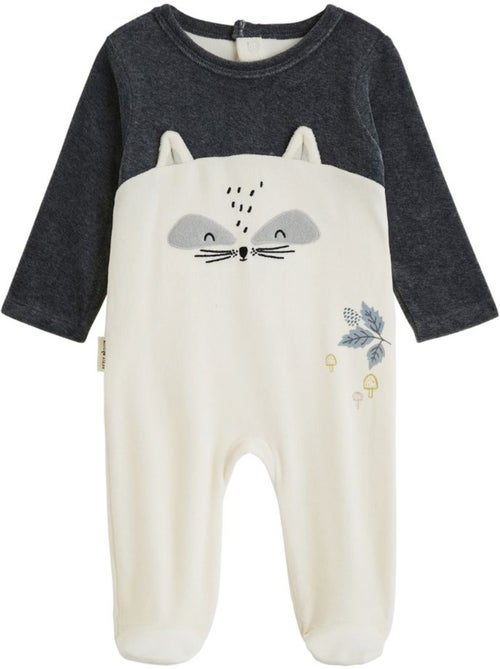 Babypyjama van velours québec - Kiabi