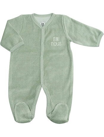 Babypyjama voor pasgeborenen met opening aan de voorkant