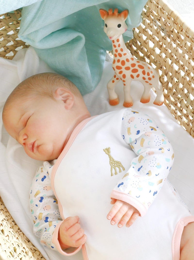 Babyrompertje lange mouw Wit - Kiabi
