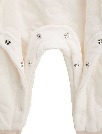 Babyrompertje van fleece en zachte babyschoentjes