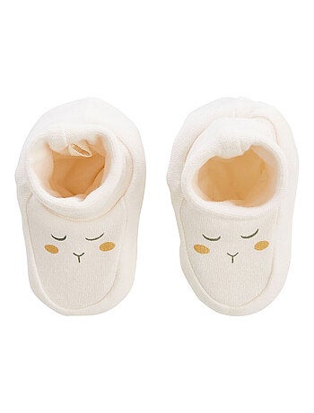 Babyrompertje van fleece en zachte babyschoentjes