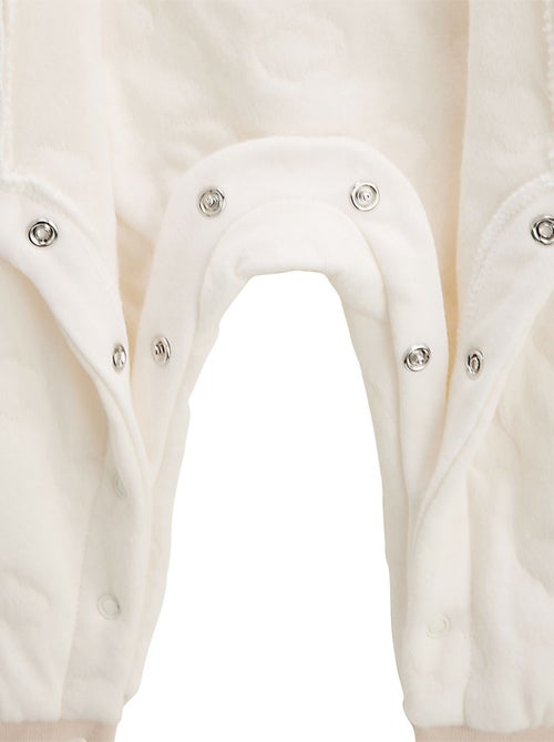 Babyrompertje van fleece en zachte babyschoentjes - Kiabi