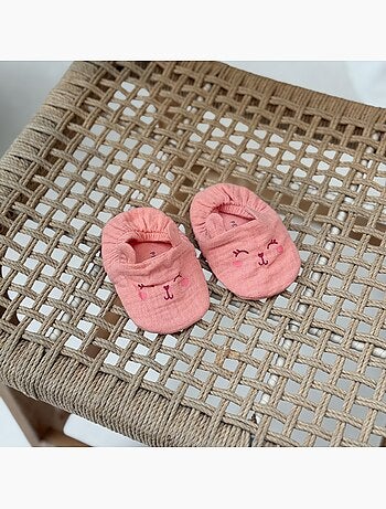 Babyschoentjes van santa giulia-katoengaas