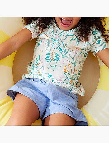 Babyshorts met oceaanmotief
