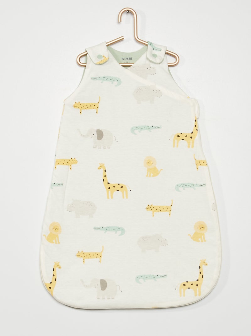 Babyslaapzak in safarithema WIT - Kiabi