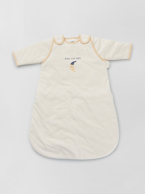 Babyslaapzak van gestreepte jersey - Kiabi