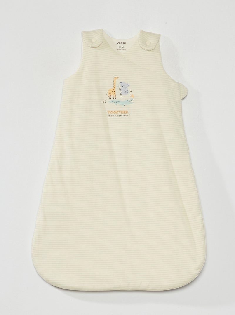Babyslaapzak van jersey - TOG 2 WIT - Kiabi