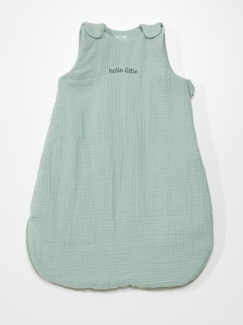 Babyslaapzak van luchtig katoen - TOG 2.5 GROEN - Kiabi