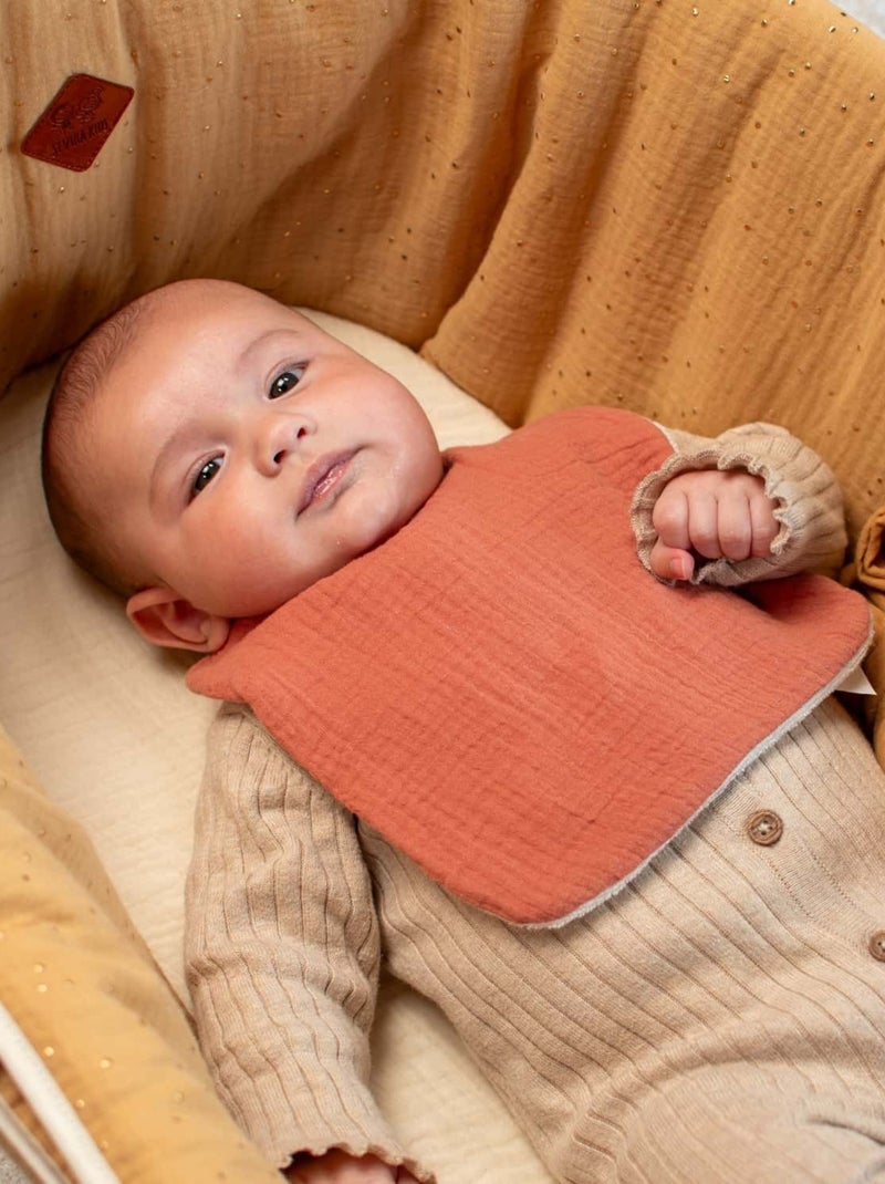 Babyslabbetje van katoenen mousseline Pistachegroen - Kiabi