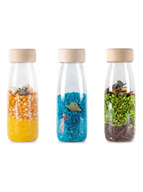 Babyspeelgoed set van 3 sensorische flesjes - Kiabi Babyspeelgoed set van 3 sensorische flesjes - Kiabi