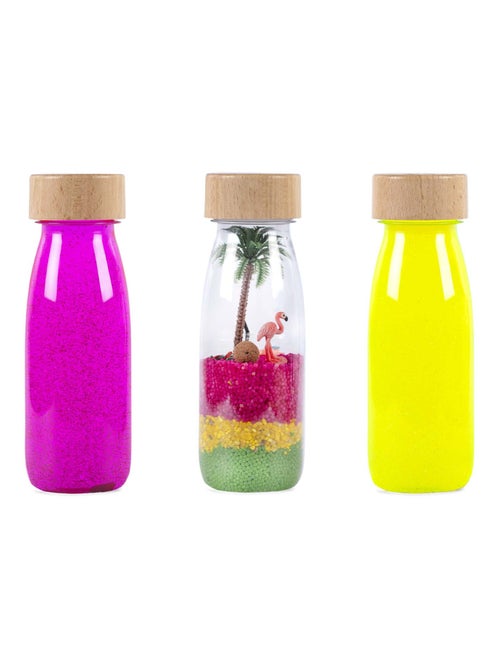 Babyspeelgoed set van 3 sensorische flesjes - Kiabi Babyspeelgoed set van 3 sensorische flesjes - Kiabi