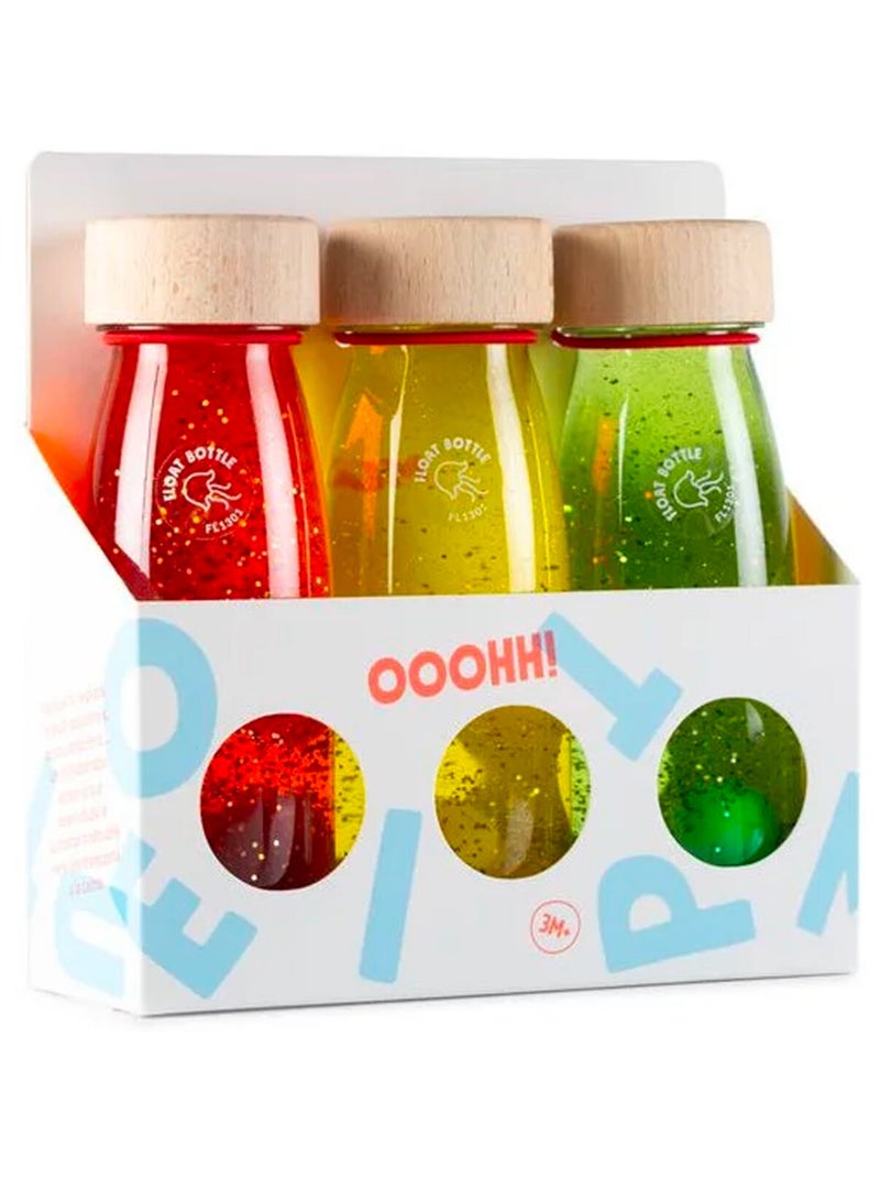 Babyspeelgoed set van 3 sensorische flesjes Multicolor - Kiabi