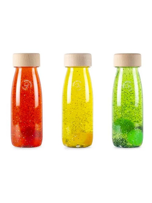 Babyspeelgoed set van 3 sensorische flesjes | petit boum - Kiabi