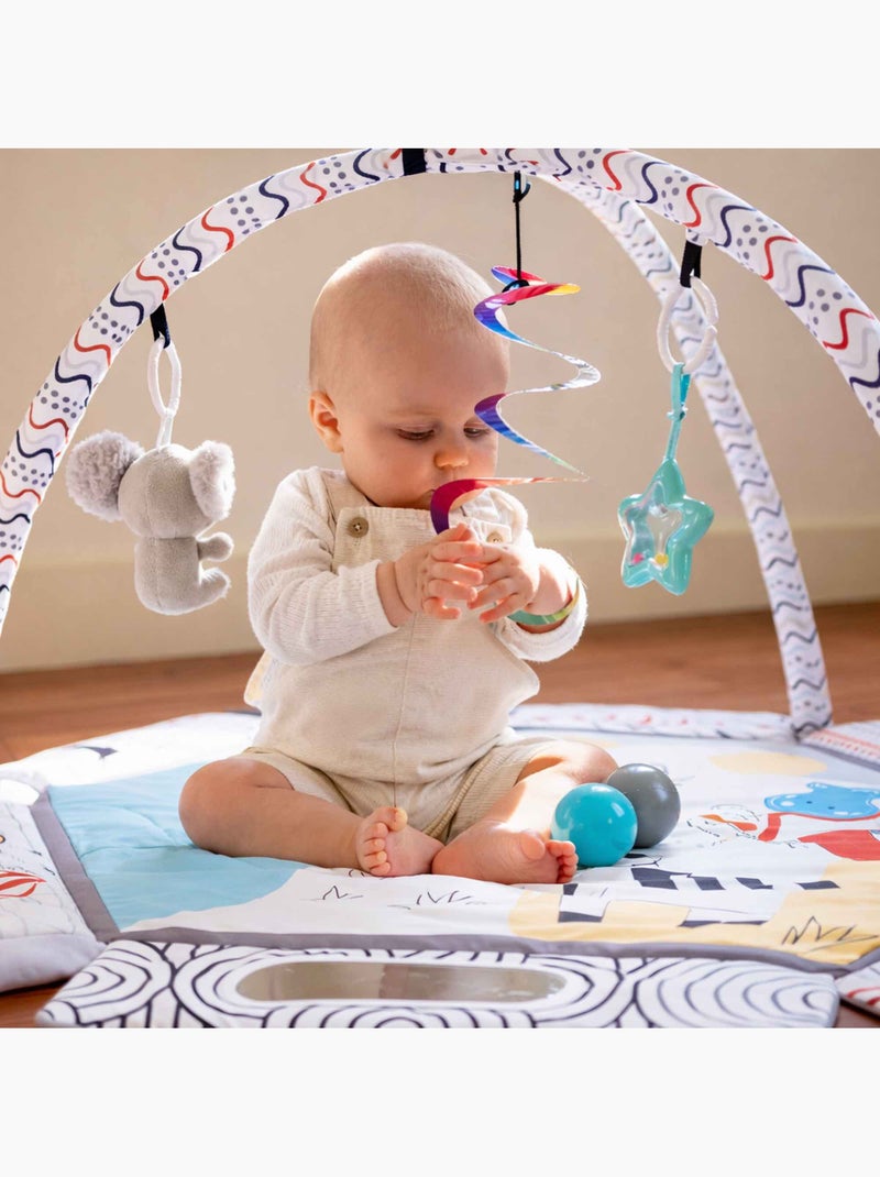 Babyspeelkleed met ballenbak | bo jungle Wit - Kiabi