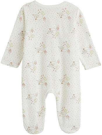 Babyvelours pyjama met brugopening