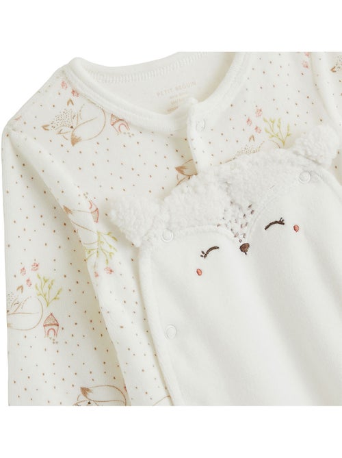 Babyvelours pyjama met brugopening - Kiabi Babyvelours pyjama met brugopening - Kiabi