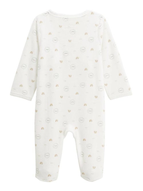 Babyvelourspyjama met brugopening, Mon Petit Chou du Pérou - Kiabi