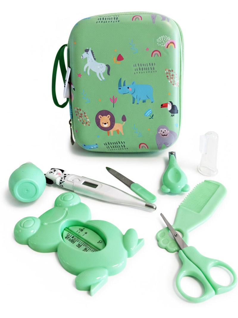 Babyverzorgingsset 9-delig met hygiëneaccessoires Groen - Kiabi