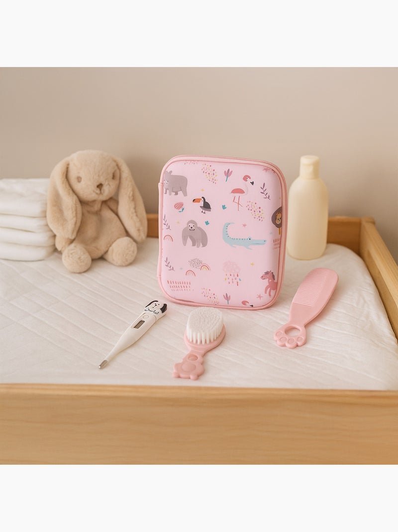 Babyverzorgingsset 9-delig met hygiëneaccessoires Roze - Kiabi