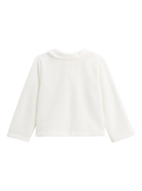 Babyvestje en -broekje van parelfluweel - Kiabi