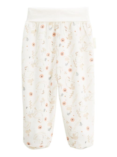 Babyvestje en -broekje van parelfluweel - Kiabi