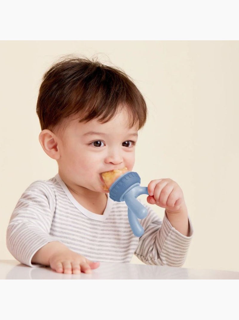 Babyvoedingsspeen met siliconen opzetstuk Blauw - Kiabi