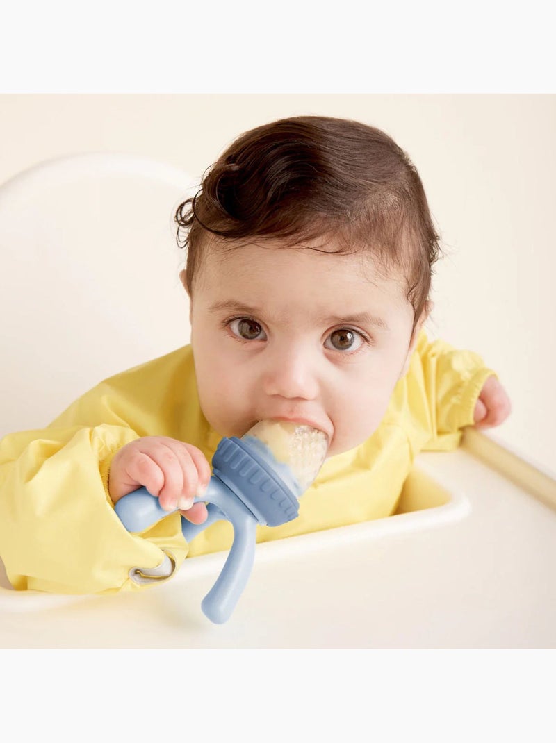 Babyvoedingsspeen met siliconen opzetstuk Blauw - Kiabi