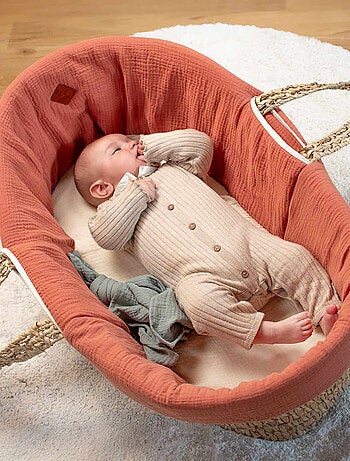 Babywieg met matras, dekking en fitted sheet, jeanne