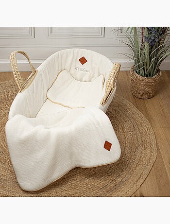 Babywieg met matras, dekking en fitted sheet, jeanne