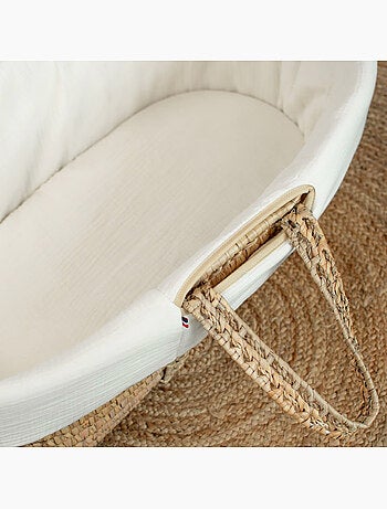 Babywieg met matras, dekking en fitted sheet, jeanne