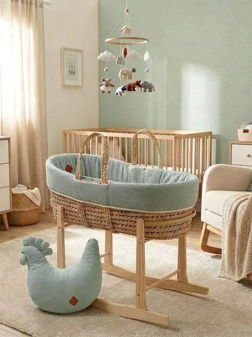 Babywieg met matras, dekking en fitted sheet, jeanne - Kiabi