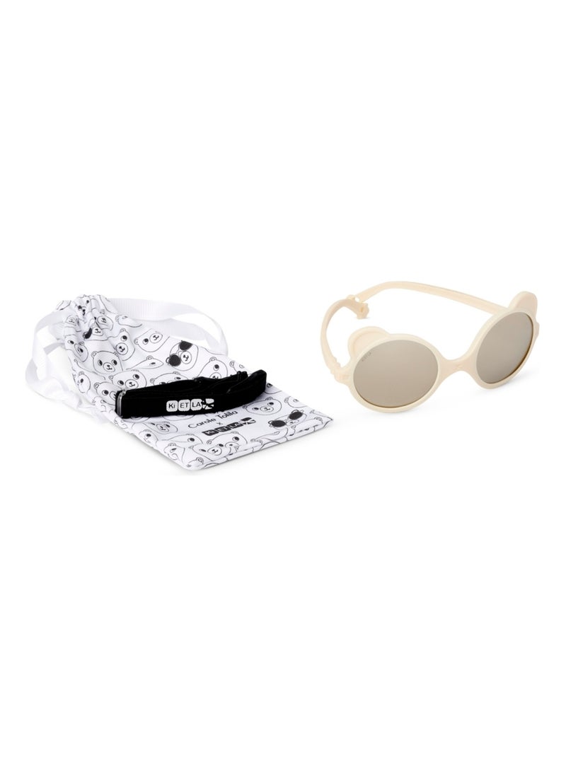 Babyzonnebril met beertje Beige - Kiabi