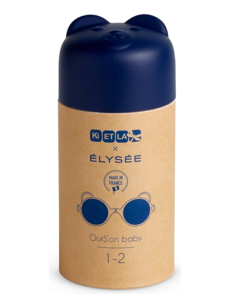 Babyzonnebril met beertje Blauw - Kiabi