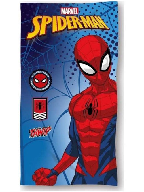 Bad- en strandhanddoek katoen Spider-Man Marvel - Kiabi