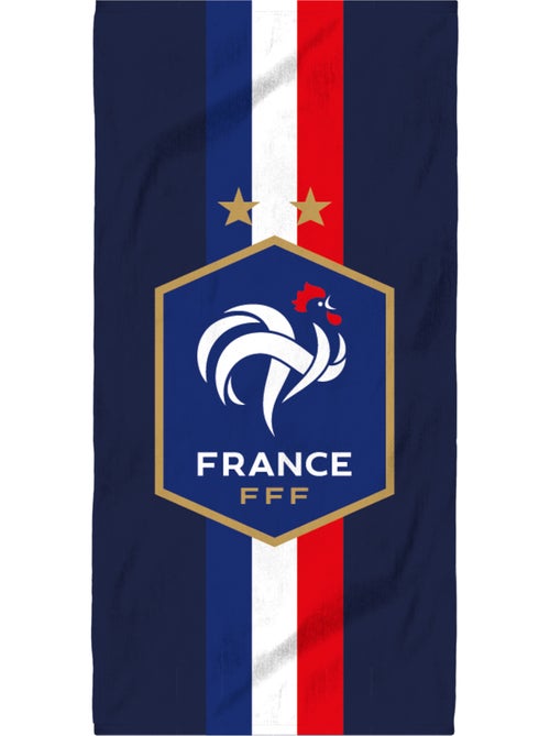 Bad- en strandhanddoek met print 100% katoen, fff victoire - Kiabi
