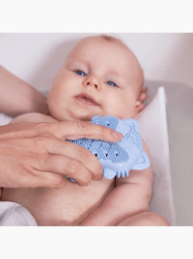 Badborstel en badspons voor baby Blauw - Kiabi