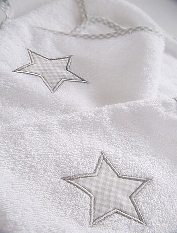 Badcadeauset voor baby van katoen met geborduurde ster 'Little Stars' ROBA