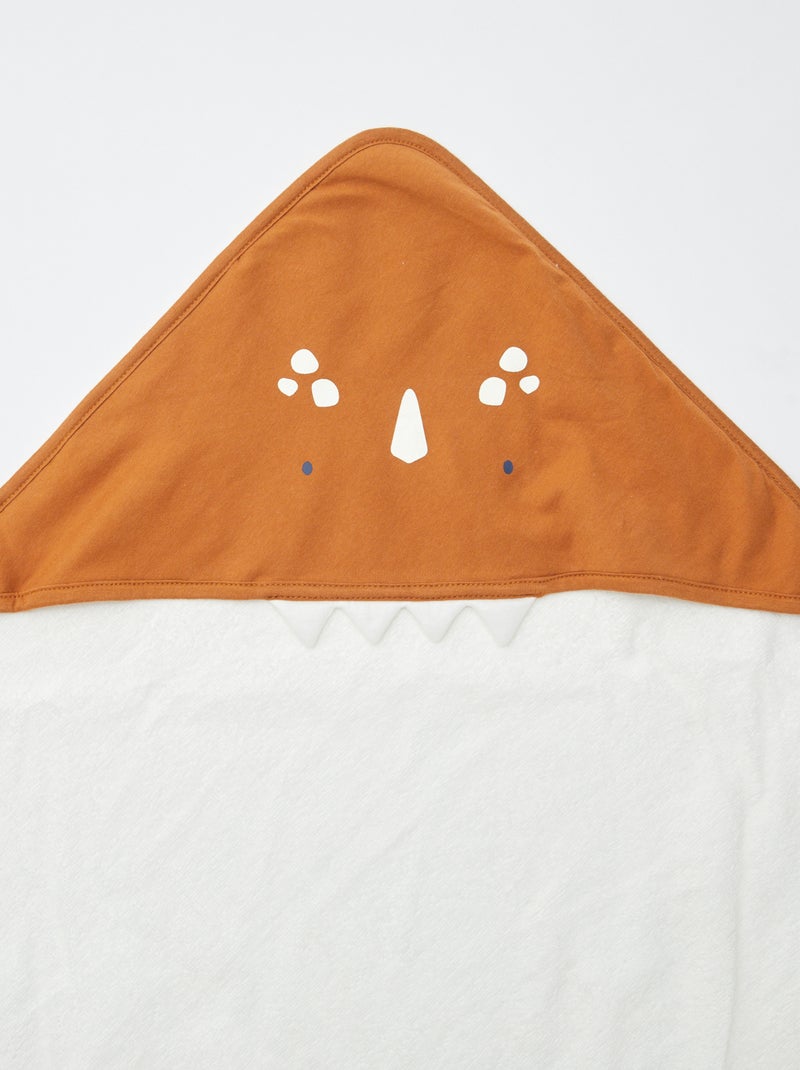 Badcape - dinosaurus ORANJE - Kiabi